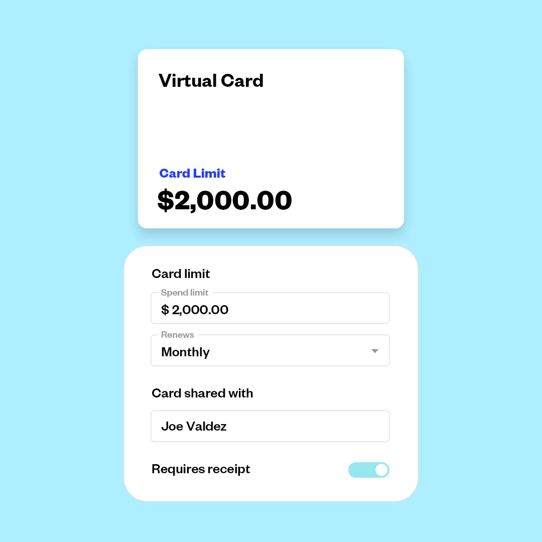 Virtual card visual