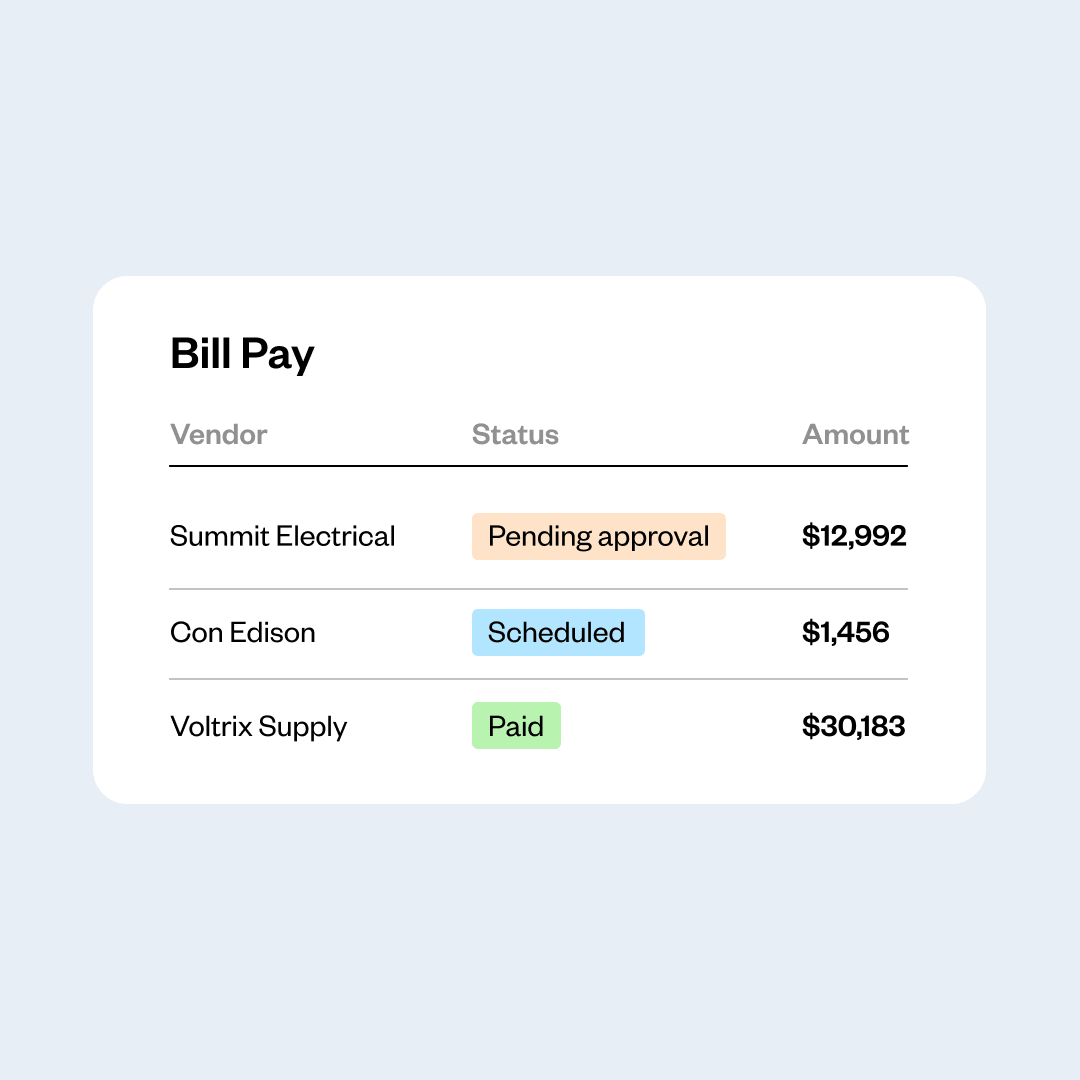 Bill Pay Visibility Module