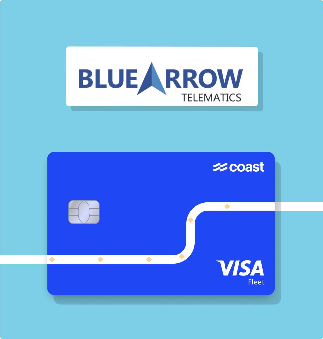 Blue Arrow Coast card