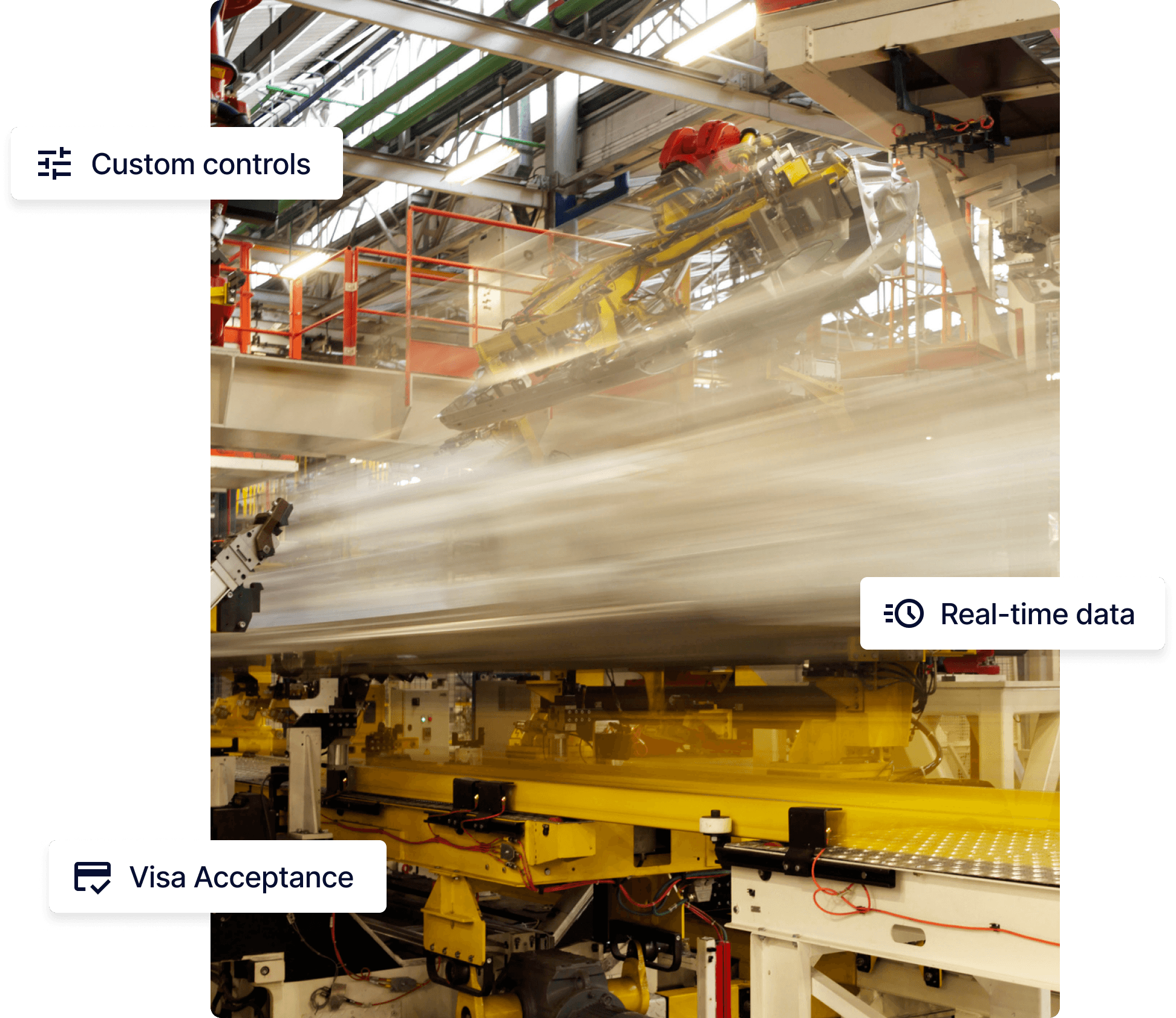 View of manufacturing plant