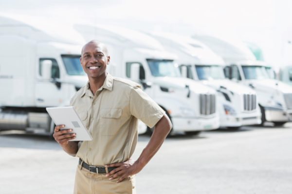 Man working in the fleet management field