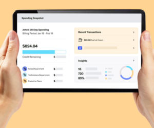 Coast’s dashboard showing real time fleet expense updates