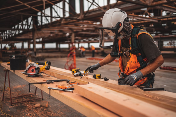 Man working on a construction site
